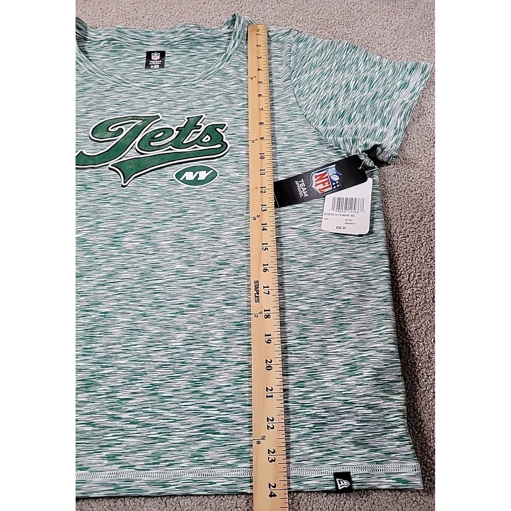 New Era‎ NFL Apparel New York Jets Short Sleeve Crew Neck XXL GLITTER STRETCH - Picture 4 of 10